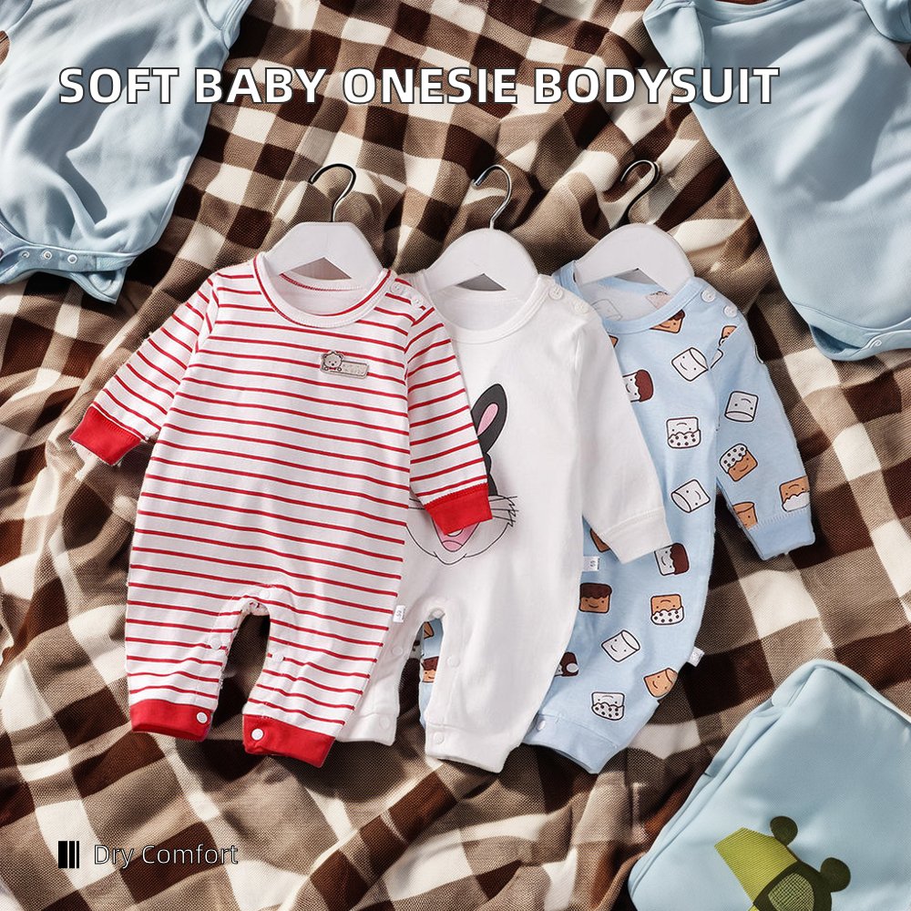 High Quality Unisex Newborn Baby Onesie Soft Polyester Fabric with Snap Button Closure Sublimation Bodysuit