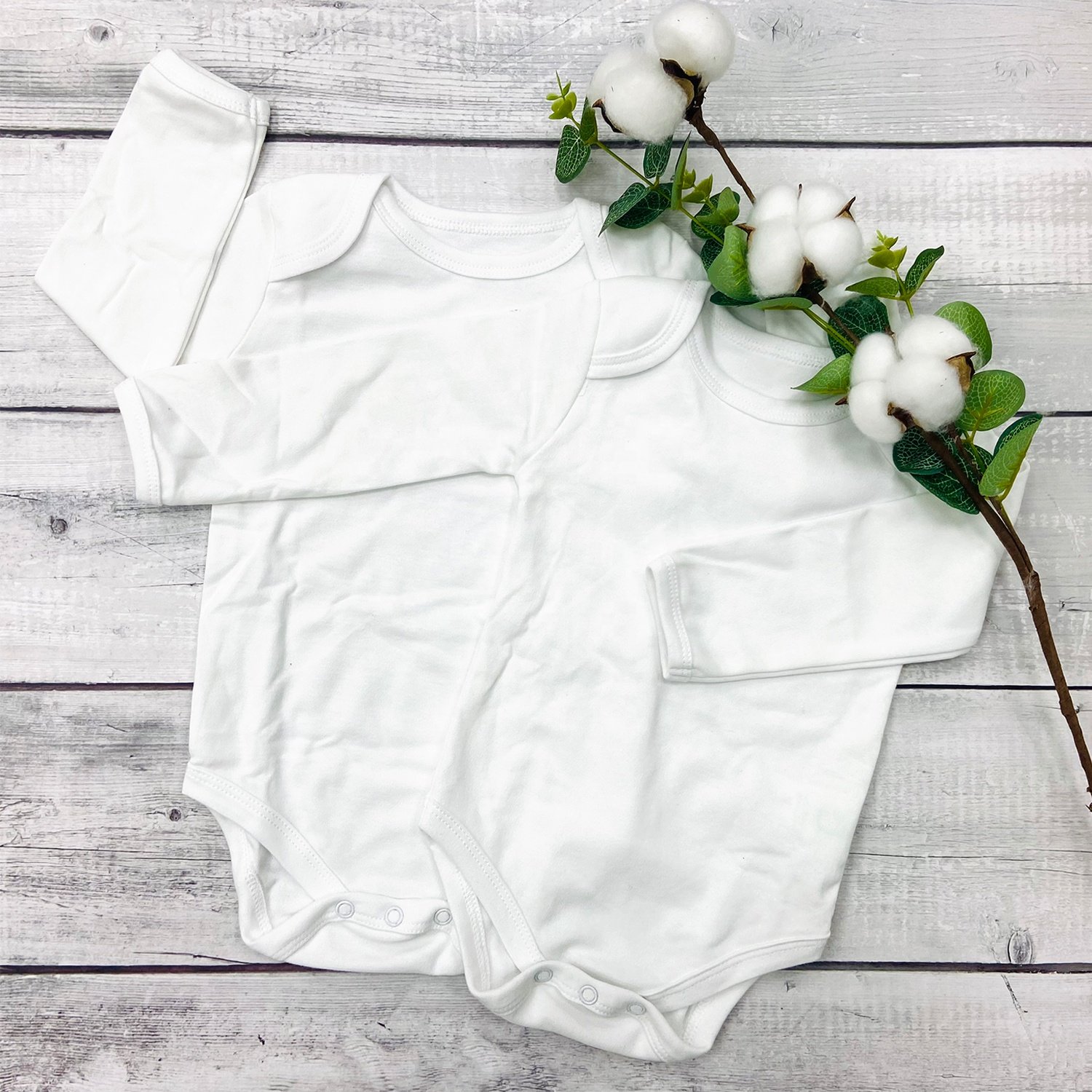 Custom 100% Organic Cotton Short Bamboo Spandex Baby Clothes Unisex White Girl Boy Baby Vest Bodysuit Romper Onesie Jumpsuit