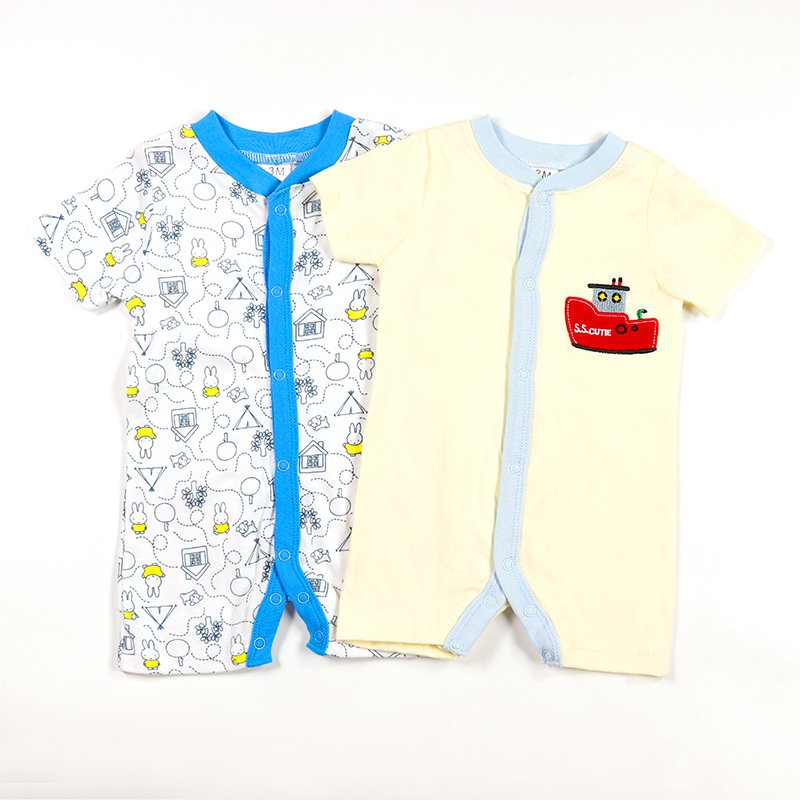 2 pieces baby clothing summer short-sleeved rompers One Piece Jumpsuit Outfits new born baby clothes sets 0-3 months for boy