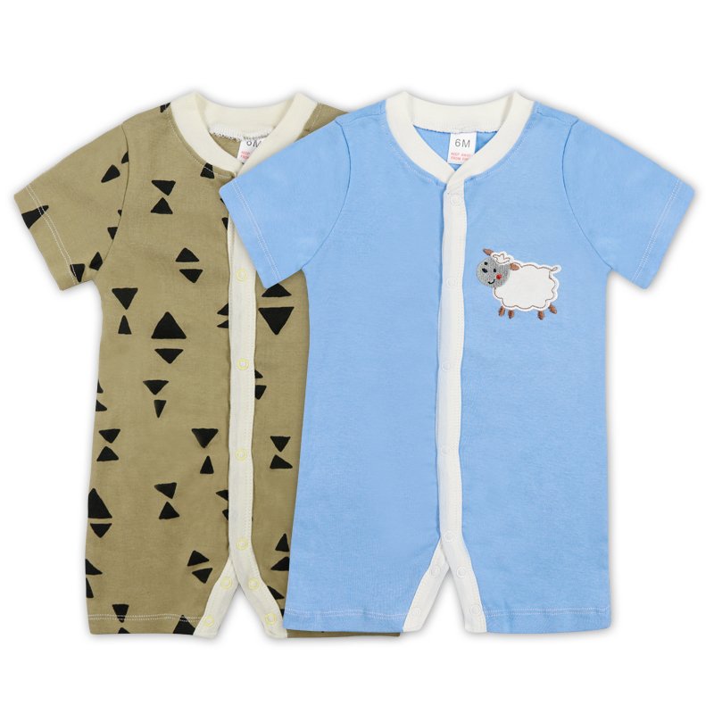 2 pieces baby clothing summer short-sleeved rompers One Piece Jumpsuit Outfits new born baby clothes sets 0-3 months for boy