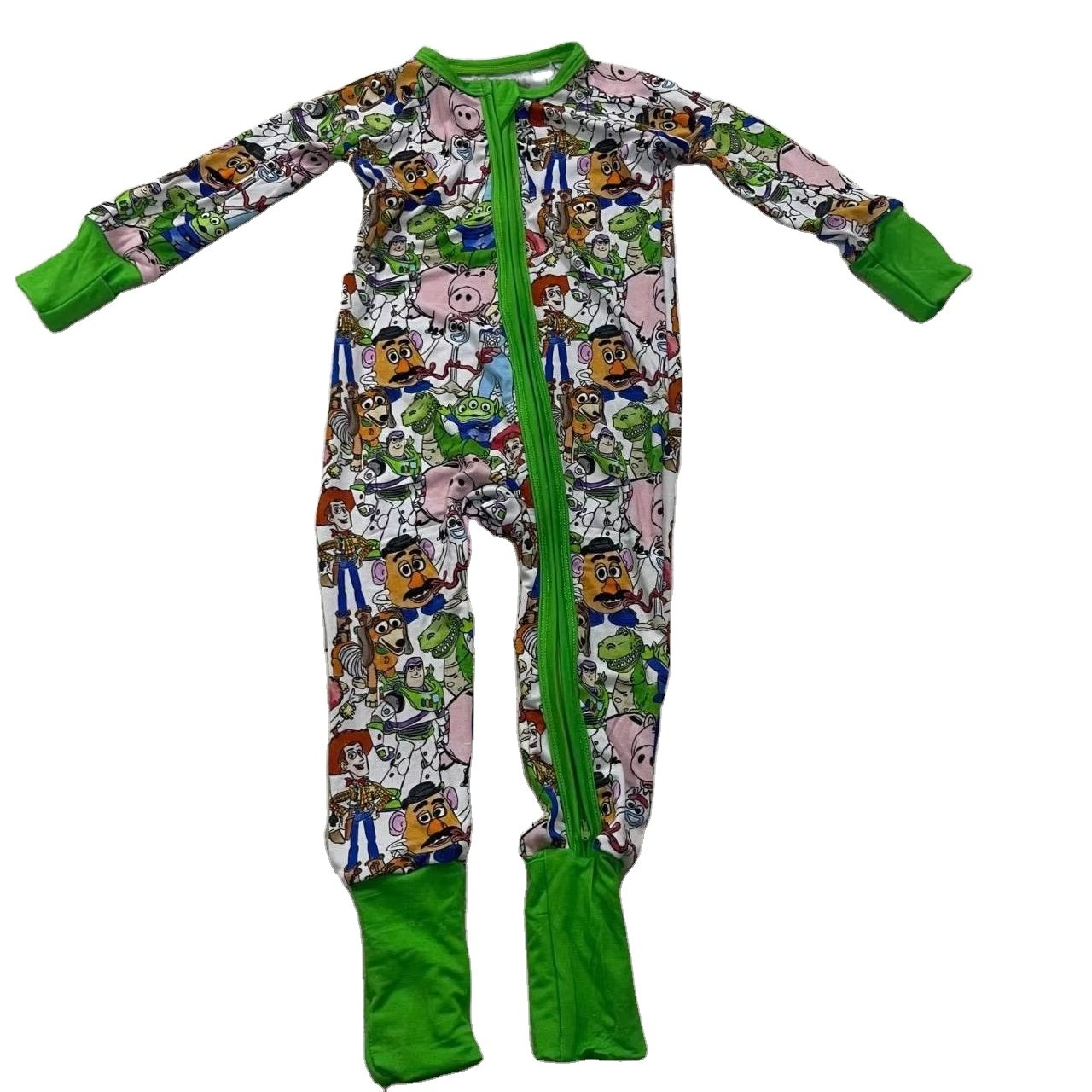 Cheapest No Moq Rts Baby Clothing Bamboo Romper Girl Organic Toddler Pajamas Sleepwear For Newborns