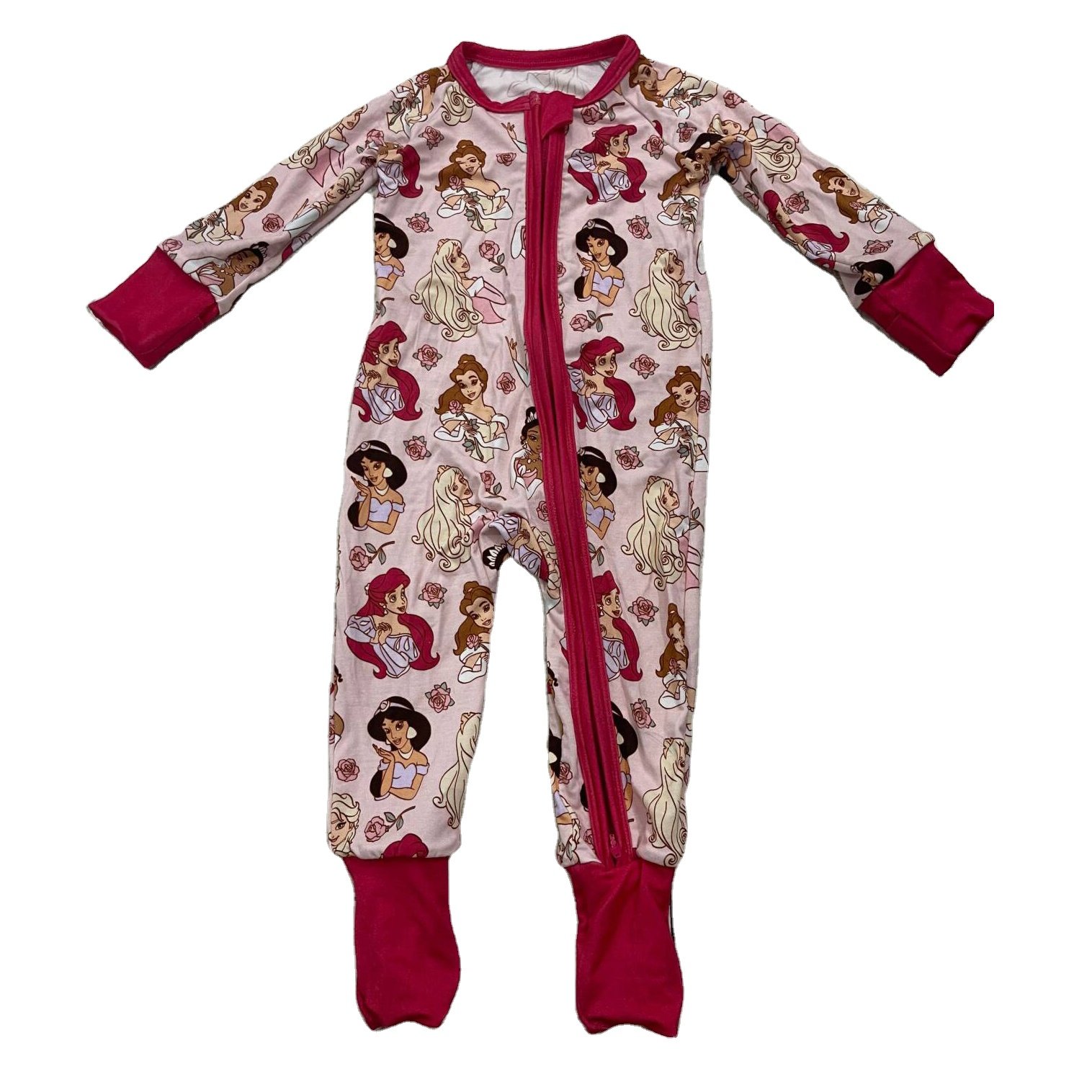 Cheapest No Moq Rts Baby Clothing Bamboo Romper Girl Organic Toddler Pajamas Sleepwear For Newborns