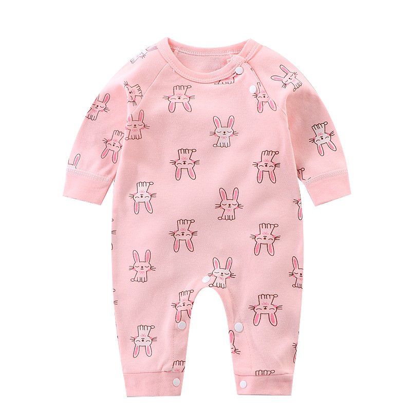 High Quality Toddler Long Sleeve Rompers cartoon Pattern Print Baby rompers Newborn One Piece Pajamas