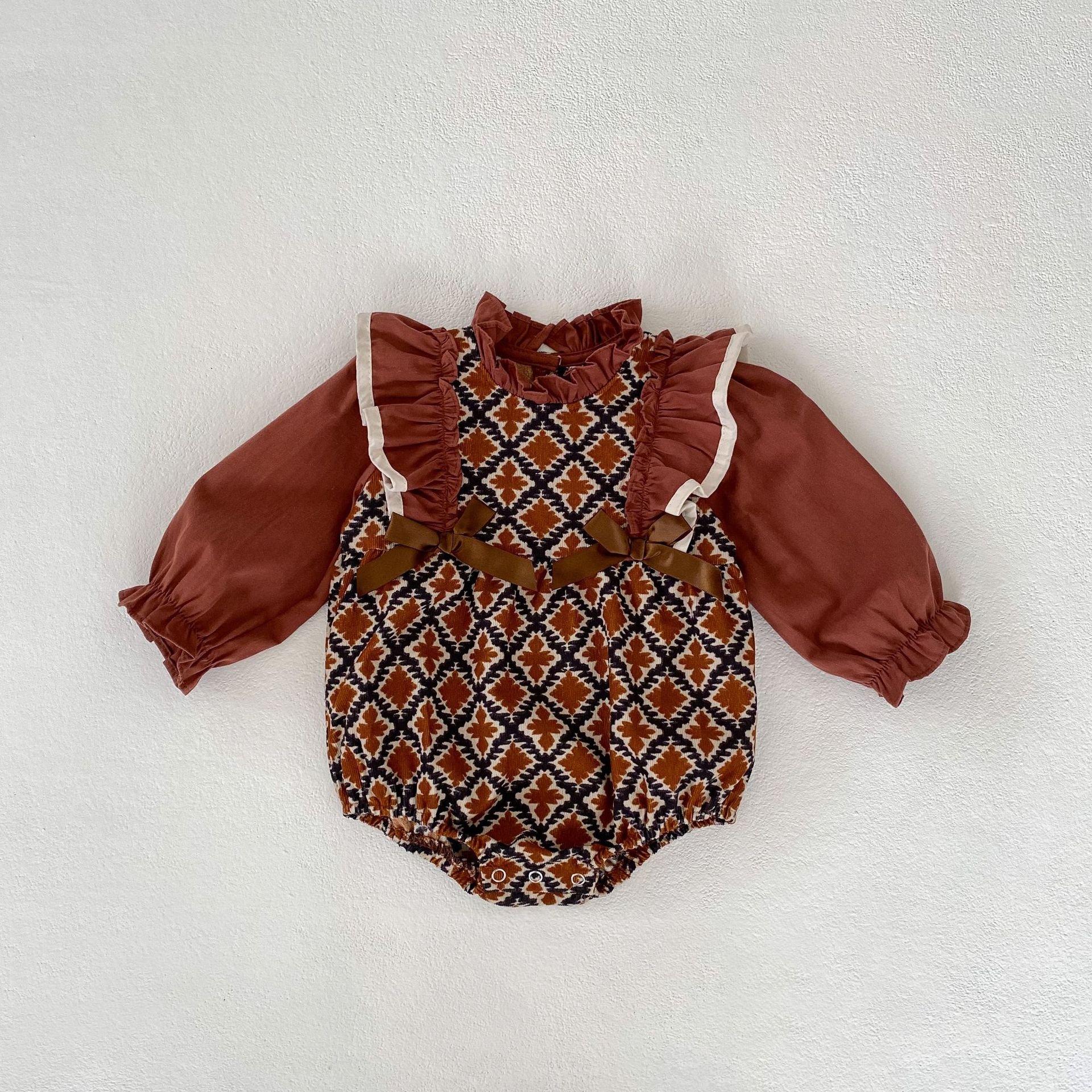baby cotton long sleeve jumpsuit high quality spring girl baby clothes toddlers baby romper