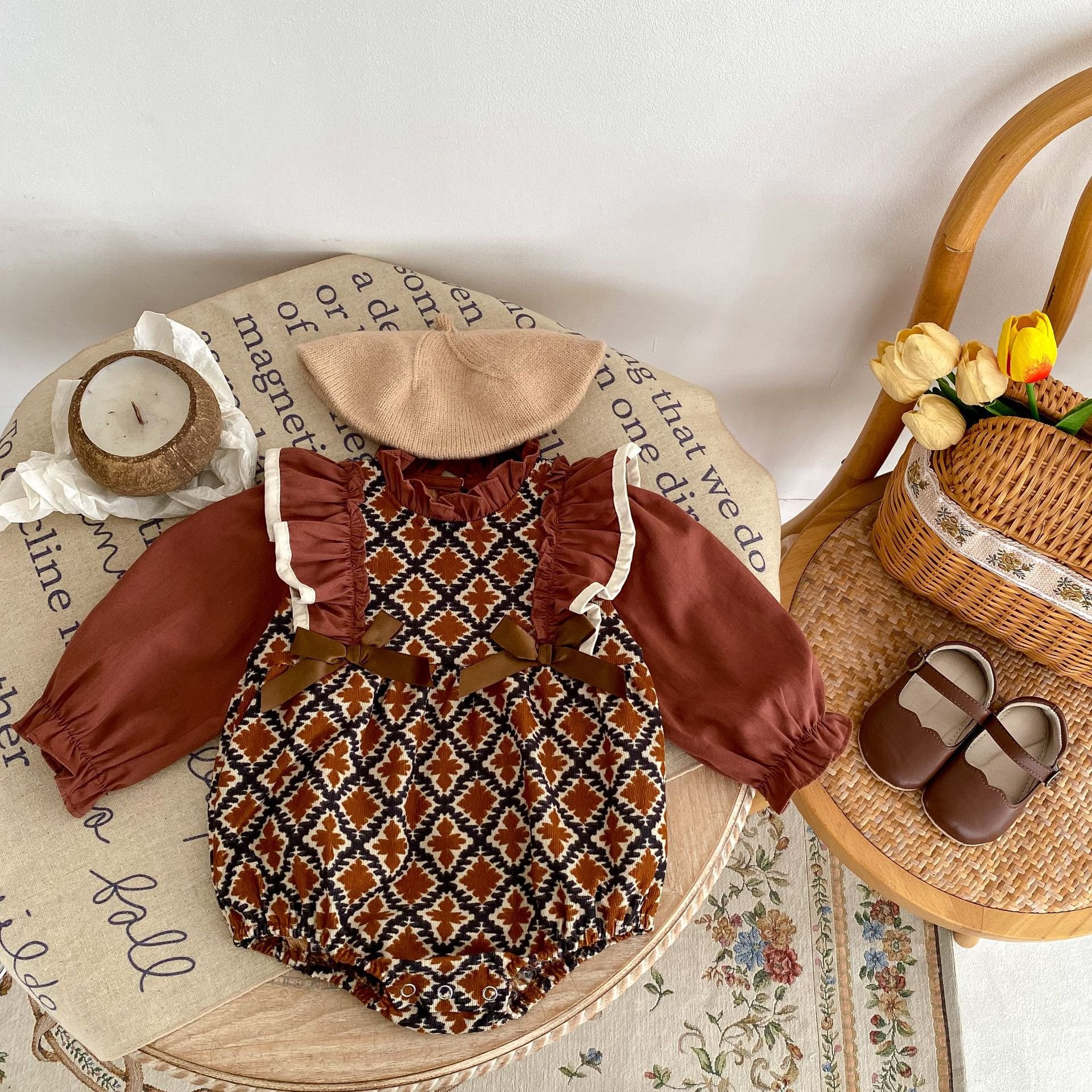 baby cotton long sleeve jumpsuit high quality spring girl baby clothes toddlers baby romper
