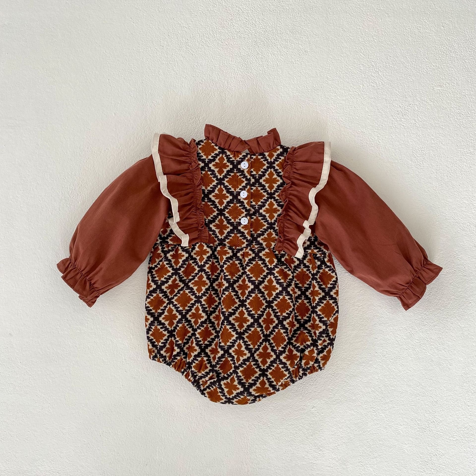 baby cotton long sleeve jumpsuit high quality spring girl baby clothes toddlers baby romper