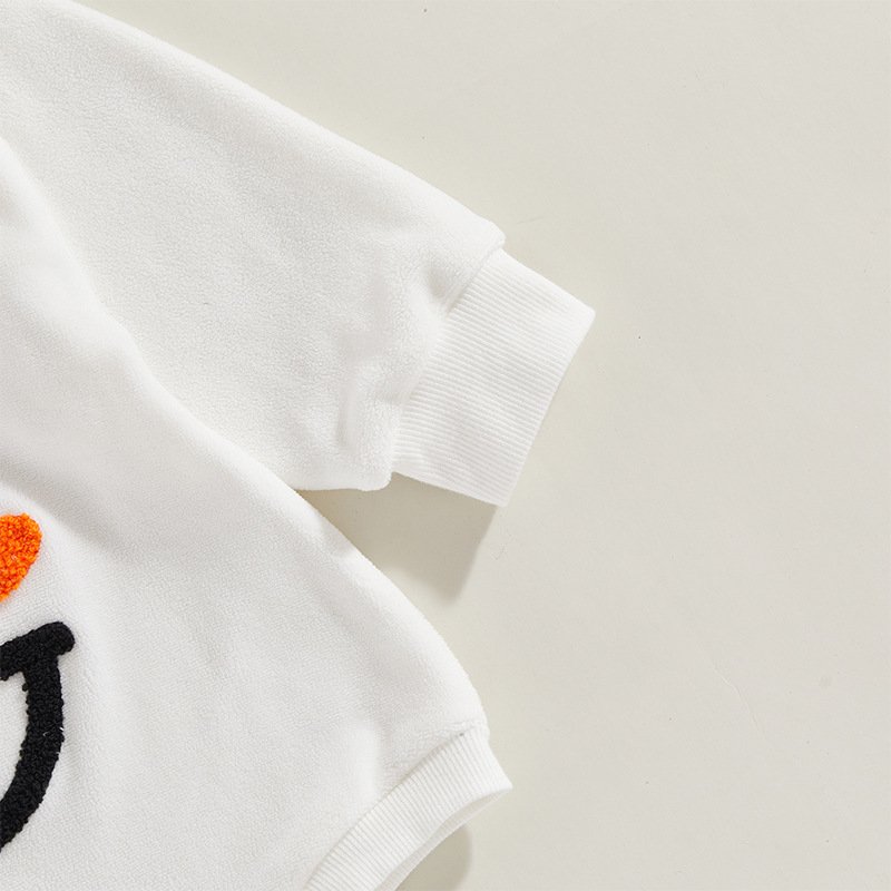 2025 Cute Christmas Baby Clothes Snowman Romper Bodysuit Snowman Long Sleeve Baby Girl Boy Christmas Sweater Bubble Romper