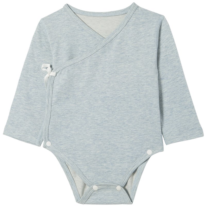 long sleeve plant dying 100% organic cotton kimono baby romper for newborn baby