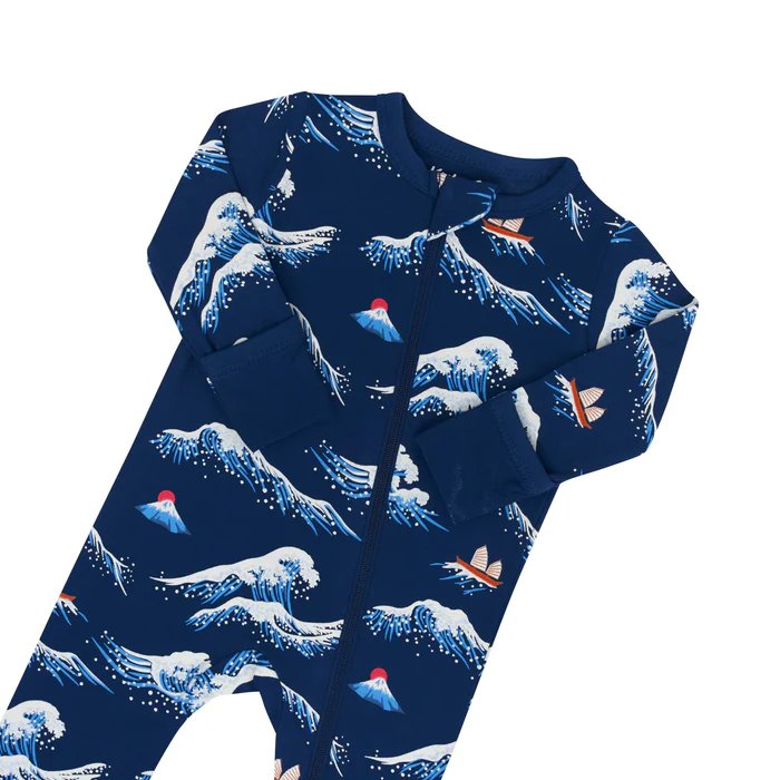 Marine Adorable Theme Baby Romper Made from 95% Bamboo 5% Spandex with Ultra Soft Feeling for Wearing