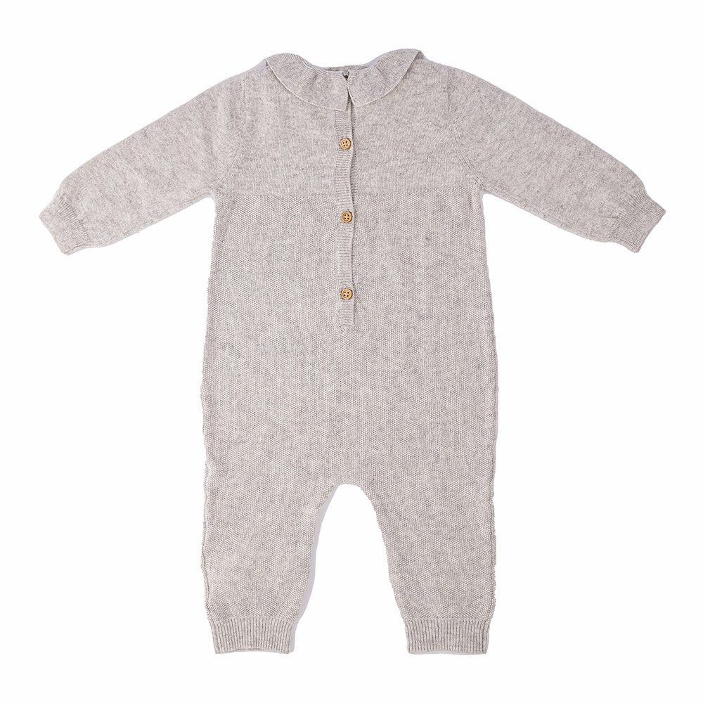 Custom baby boys girls long sleeve knitted baby romper organic 100%cotton baby rompers