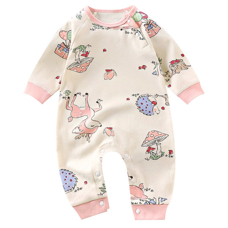 High quality 2024 wholesale OEM price cotton organic design new born baby clothes 0~ 12 months baby rompers