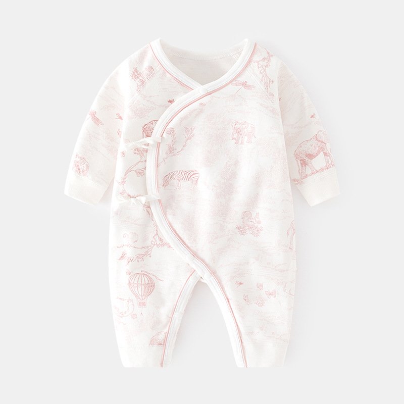 Autumn Winter Newborn Jumpsuit Pure Cotton Baby Print Boneless Clothes Spring Baby Romper Monastic Inspired
