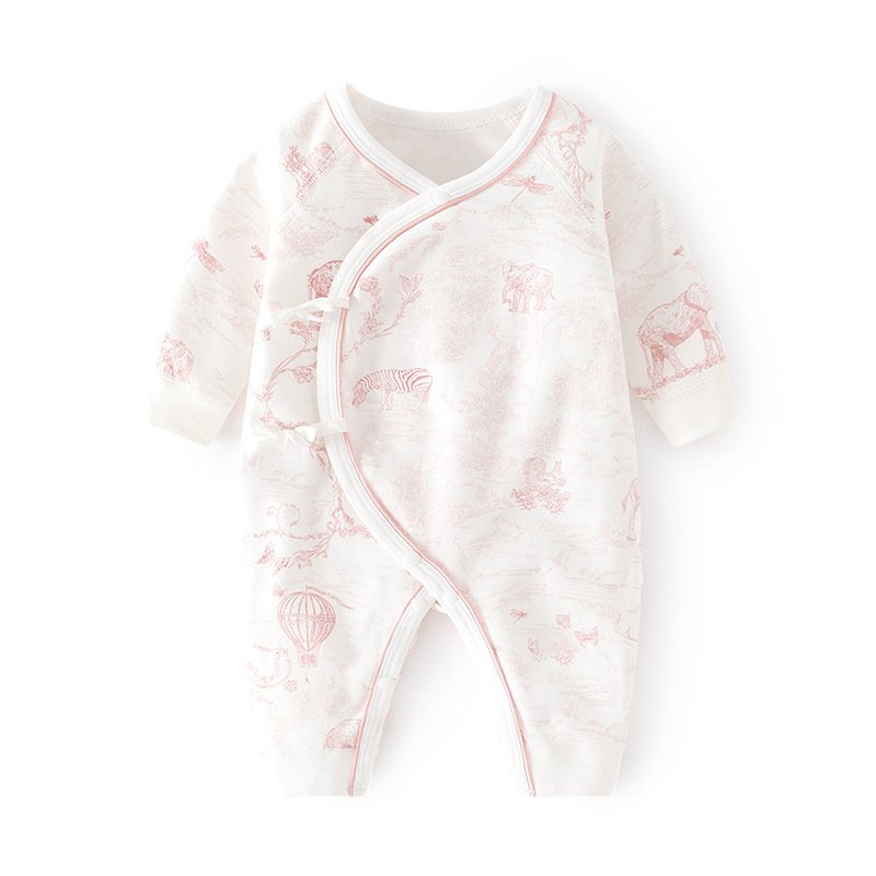Autumn Winter Newborn Jumpsuit Pure Cotton Baby Print Boneless Clothes Spring Baby Romper Monastic Inspired