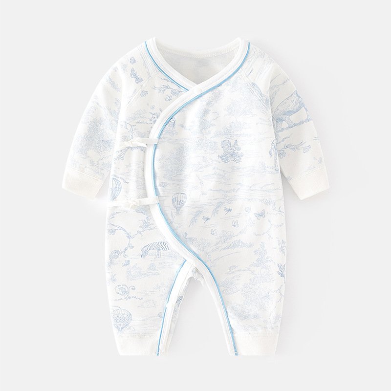 Autumn Winter Newborn Jumpsuit Pure Cotton Baby Print Boneless Clothes Spring Baby Romper Monastic Inspired