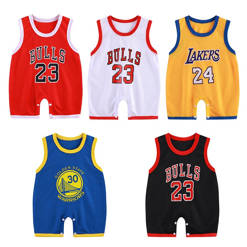 sleeveless basketball baby romper summer clothes for baby from 9 to 12 months boy