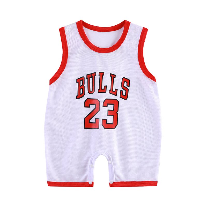 sleeveless basketball baby romper summer clothes for baby from 9 to 12 months boy