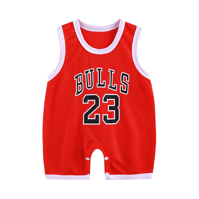 sleeveless basketball baby romper summer clothes for baby from 9 to 12 months boy
