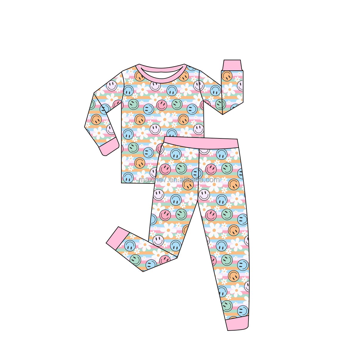 Kids Girl Bamboo Fiber Clothing Newborn Sleepwear Romper Jumpsuits Toddler Ruffle Zipper Bamboo Pajamas