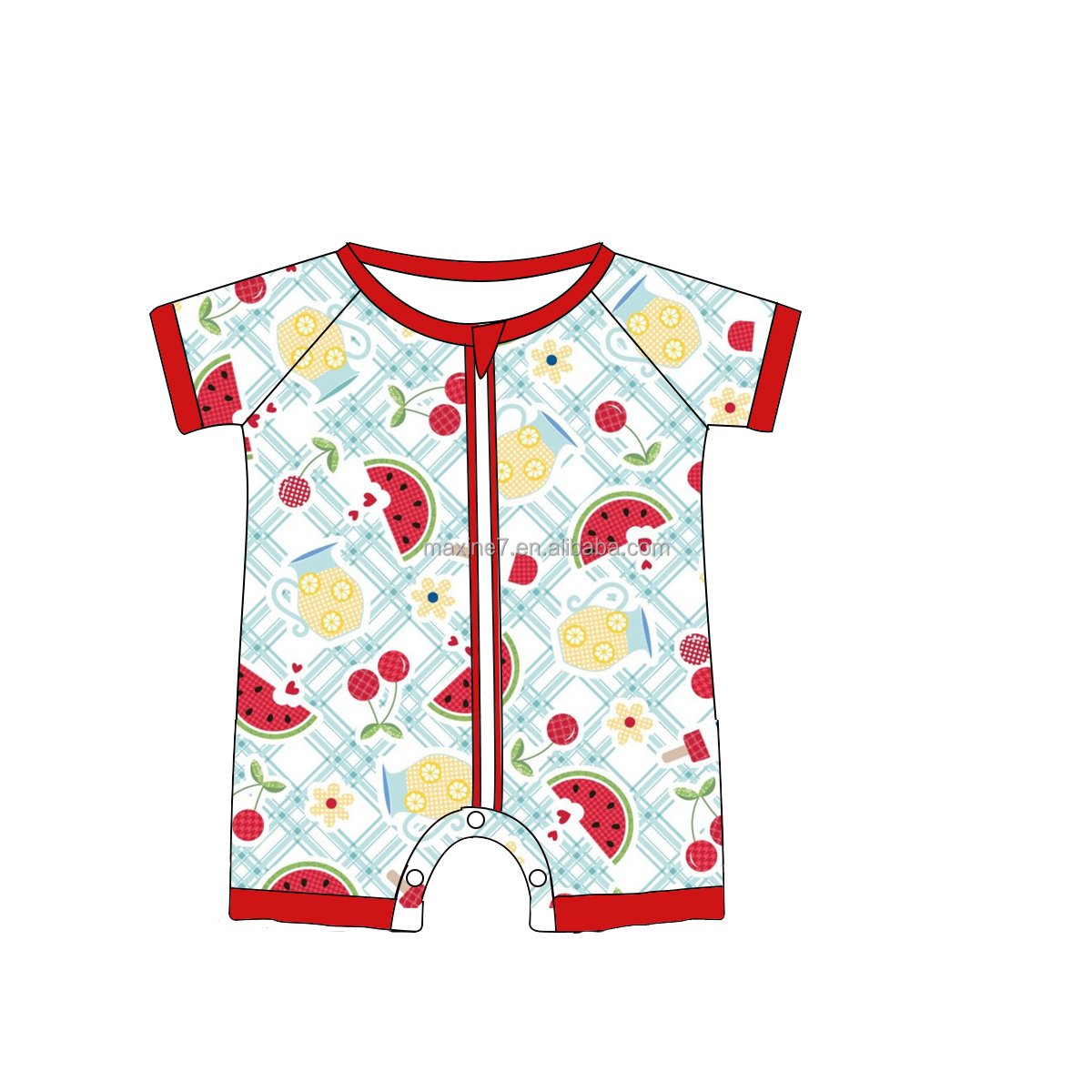 Kids Girl Bamboo Fiber Clothing Newborn Sleepwear Romper Jumpsuits Toddler Ruffle Zipper Bamboo Pajamas