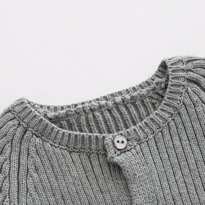 custom design boutique knitted baby romper sweater 100% cotton boy clothing 6471