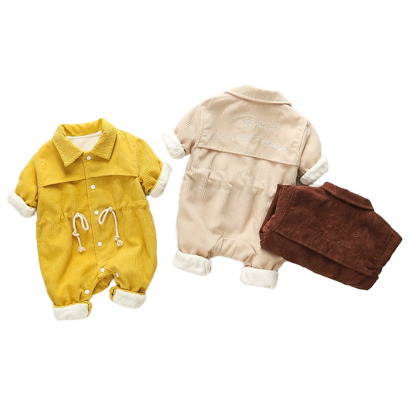 2024 Chic Baby Denim Romper Smart Announcement Onesie Sport Footie Red Check Boy Polo Romper ODM Supply Made Cotton Bamboo Rib