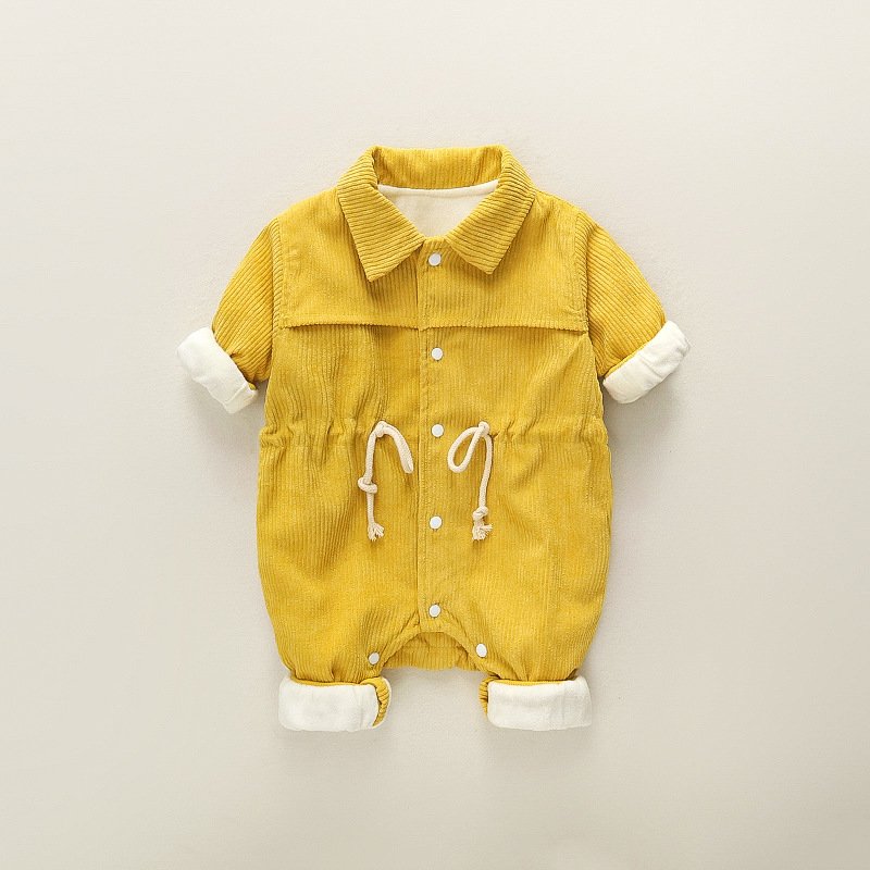 2024 Chic Baby Denim Romper Smart Announcement Onesie Sport Footie Red Check Boy Polo Romper ODM Supply Made Cotton Bamboo Rib
