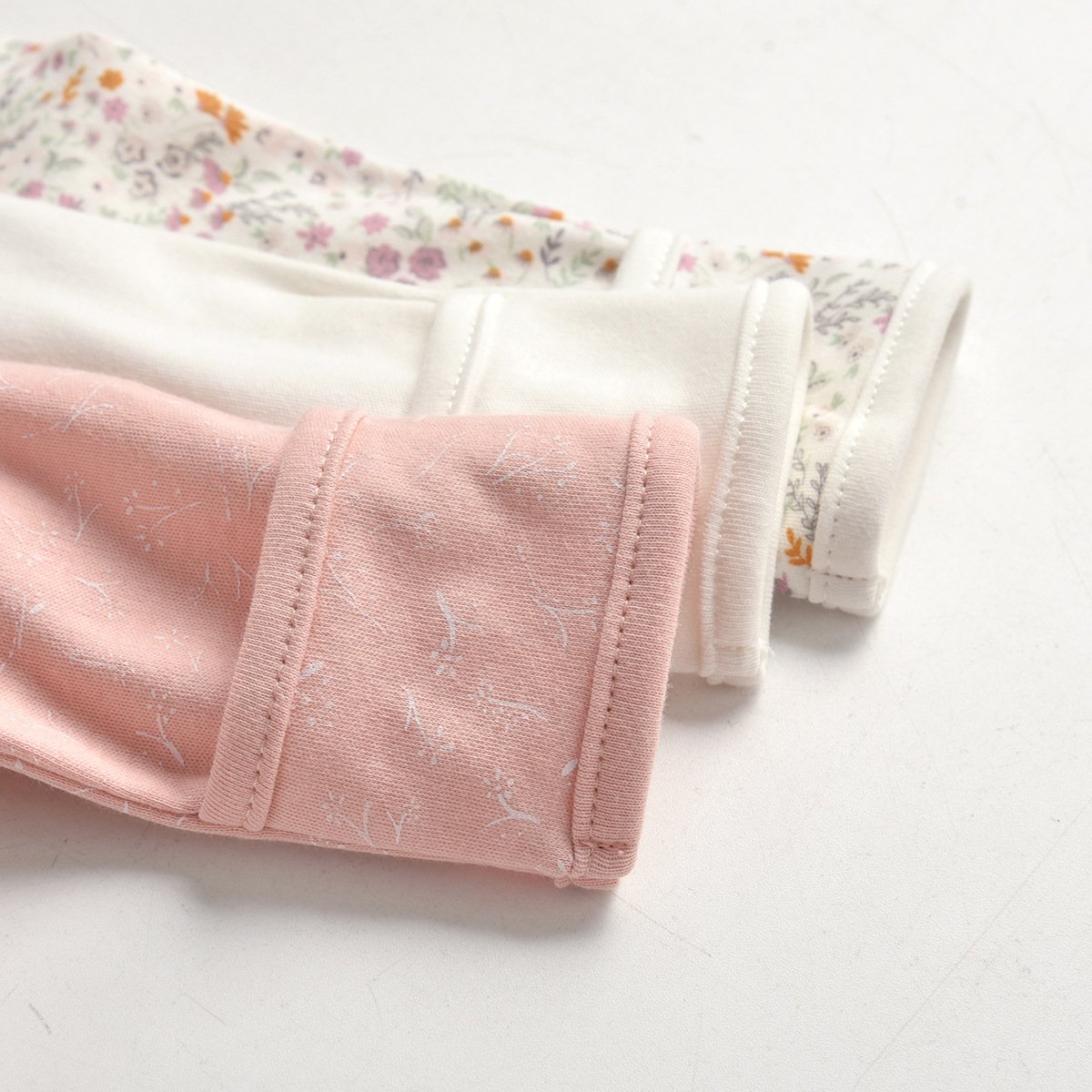 3 Piece Packing High Quality infant footed romper 100% Organic Cotton baby romper Newborn Baby Overall sleepsuit