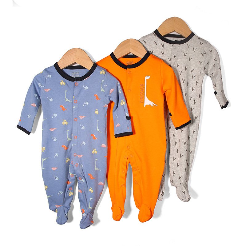 New Born Onesies Infant Baby Clothes Cotton Unisex Wholesale High Quality Custom Print Logo Organic Cotton Baby Rompers Jumpsuit