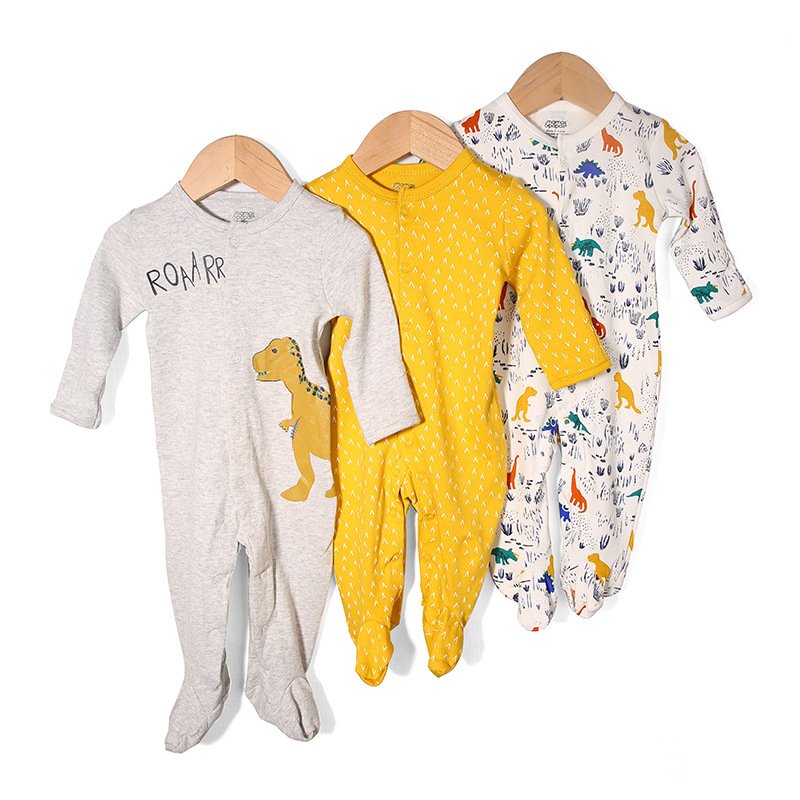 New Born Onesies Infant Baby Clothes Cotton Unisex Wholesale High Quality Custom Print Logo Organic Cotton Baby Rompers Jumpsuit