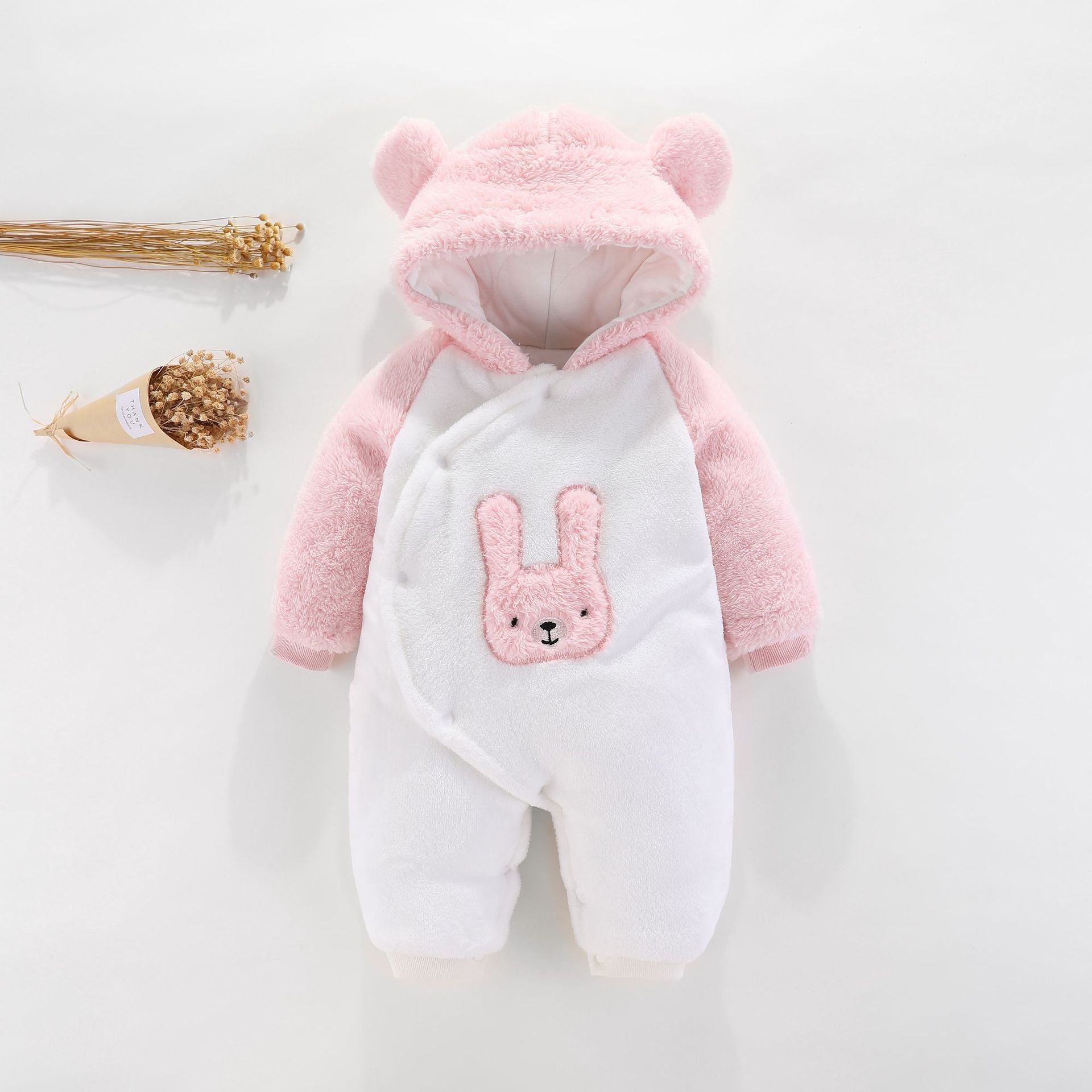OEM/ODM Factory Winter Plush Animal Insulation Cotton-padded jacket Babys Infants Toddlers Clothing Clothes Winter Baby Romper
