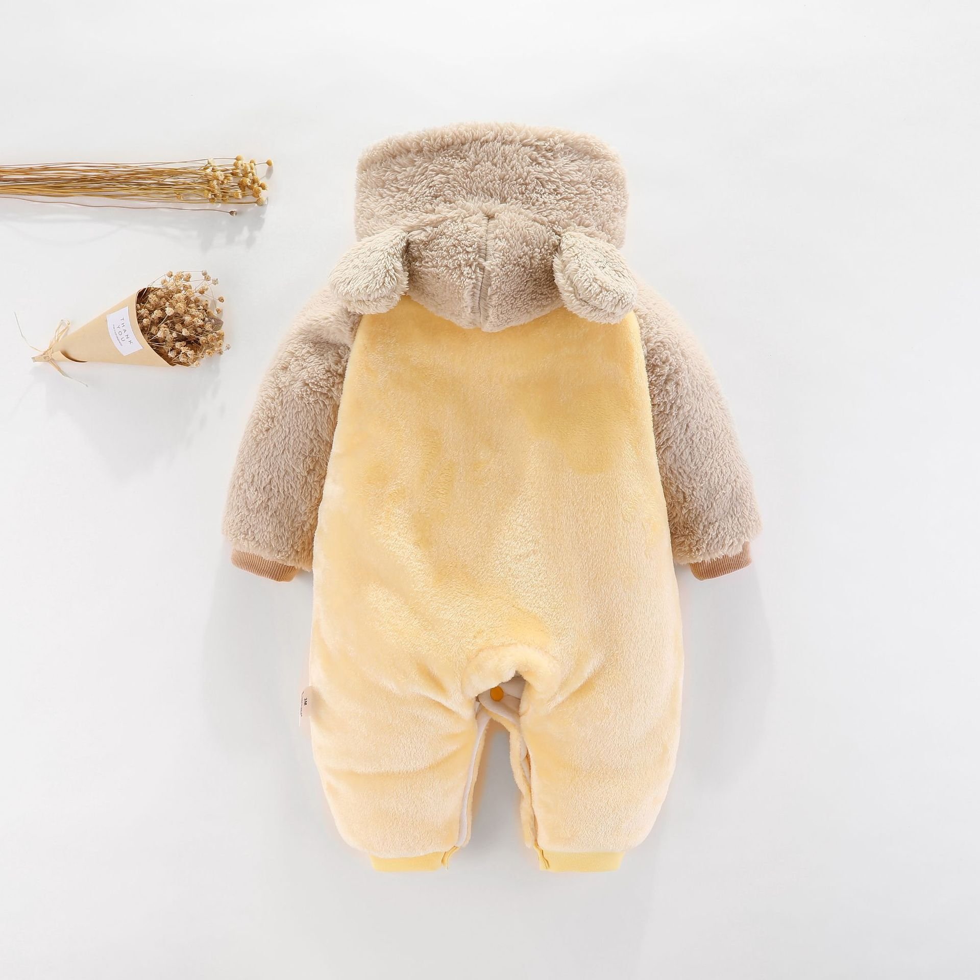 OEM/ODM Factory Winter Plush Animal Insulation Cotton-padded jacket Babys Infants Toddlers Clothing Clothes Winter Baby Romper