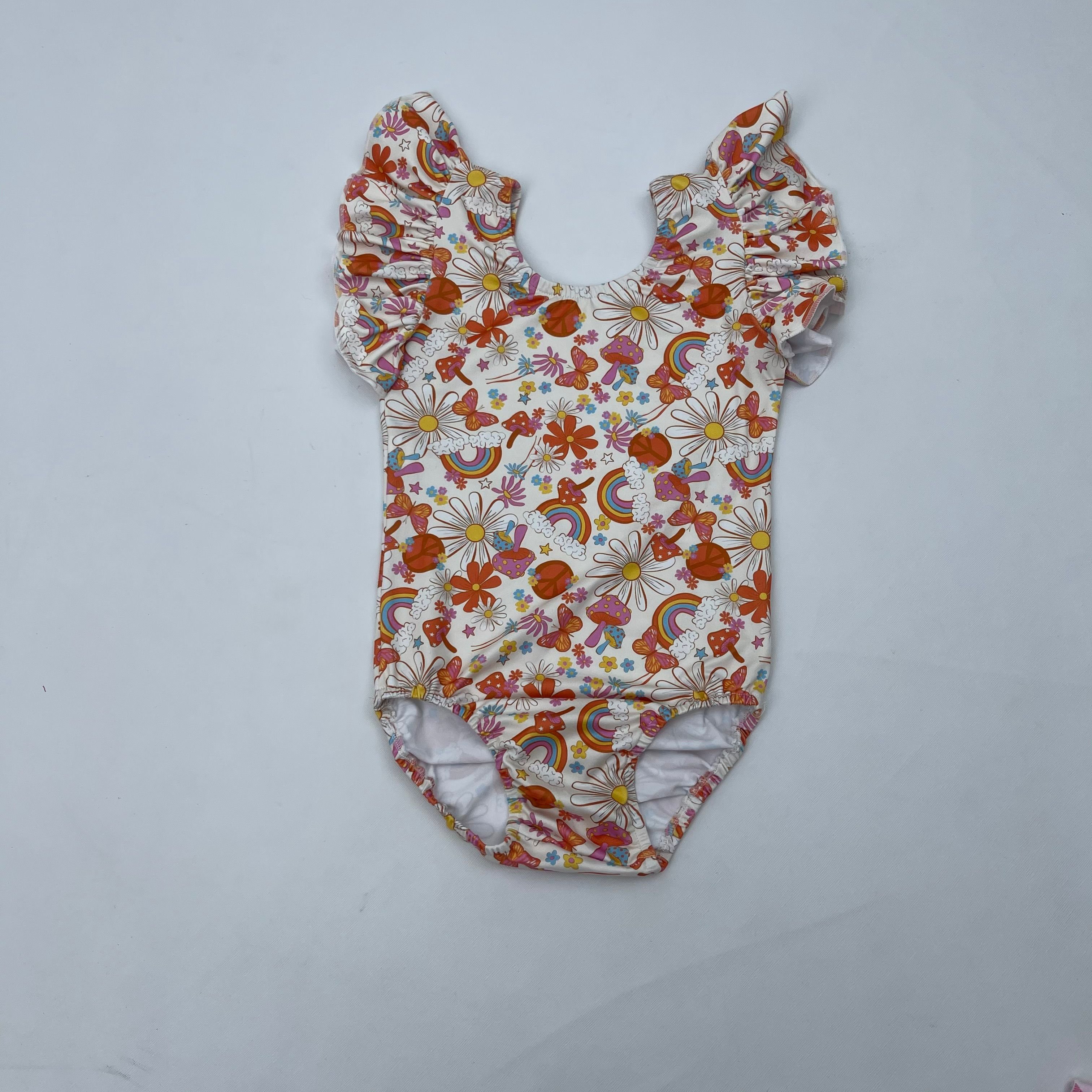 Qingli ODM OEM Lovely Baby Toddler Flutter Short Sleeve Oversized Romper