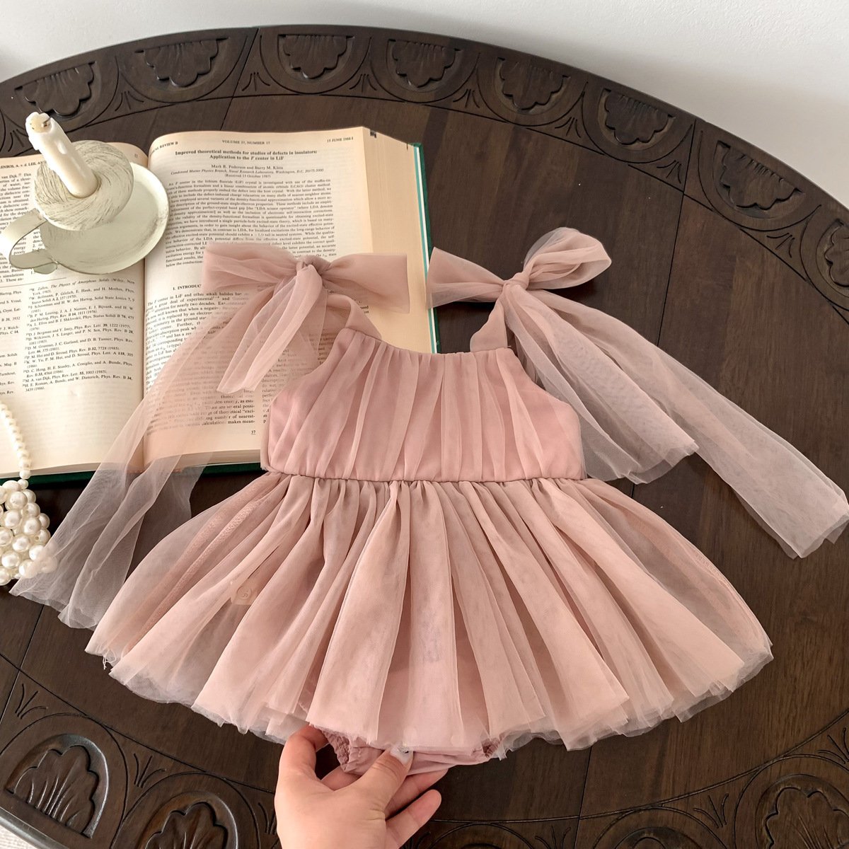 Ins summer baby girl's sleeveless romper dress 0- 2 Years Princess Baby Plain White Pink Birthday Party Gauze Tutu Rompers Dress