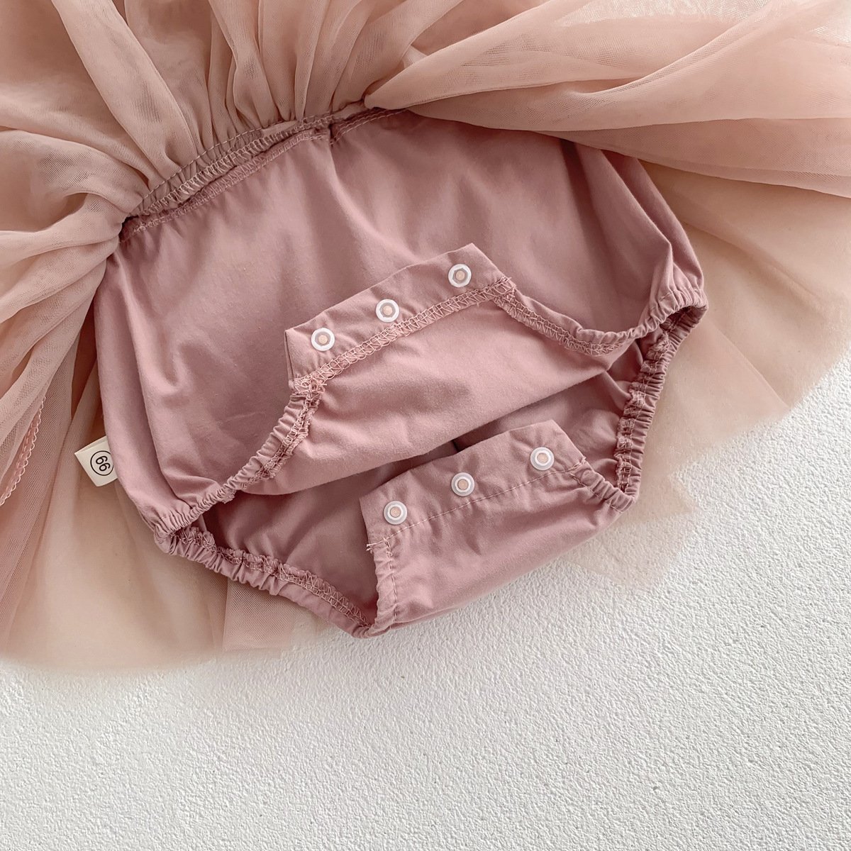 Ins summer baby girl's sleeveless romper dress 0- 2 Years Princess Baby Plain White Pink Birthday Party Gauze Tutu Rompers Dress