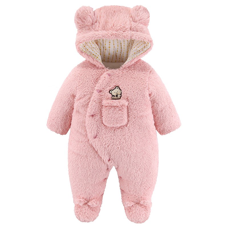 3-18m 7 Color Select Baby Rompers Wholesale Button Animal Embroidery Newborn Sleepsuit Onesie Cotton Warm Baby Frogsuit