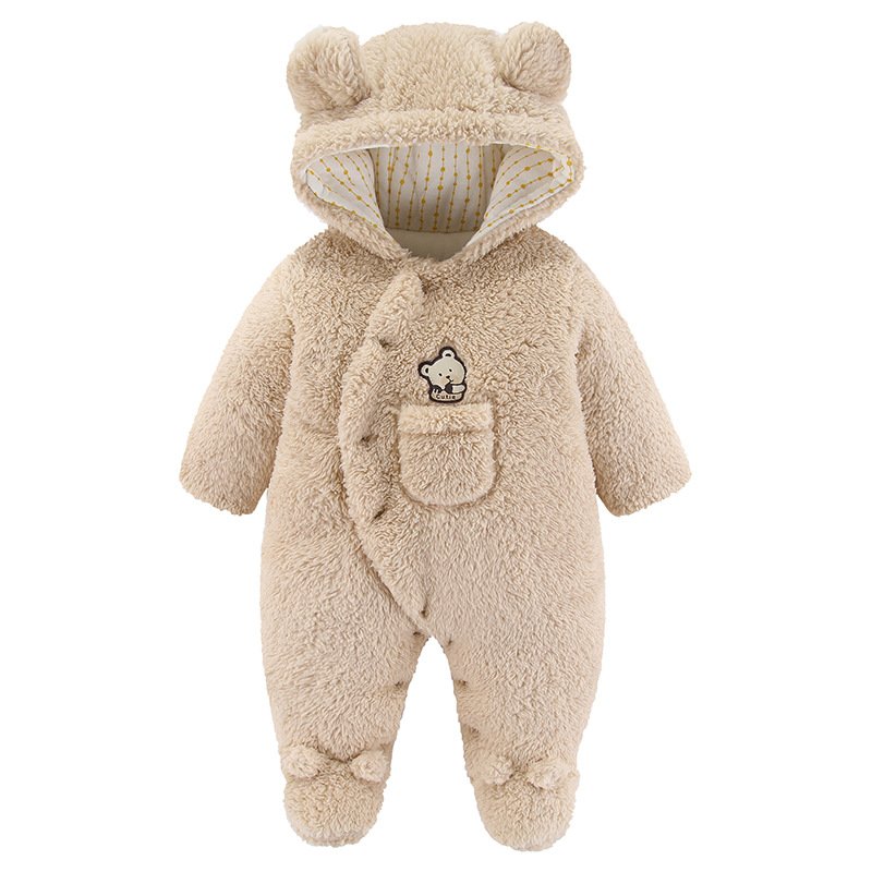 3-18m 7 Color Select Baby Rompers Wholesale Button Animal Embroidery Newborn Sleepsuit Onesie Cotton Warm Baby Frogsuit