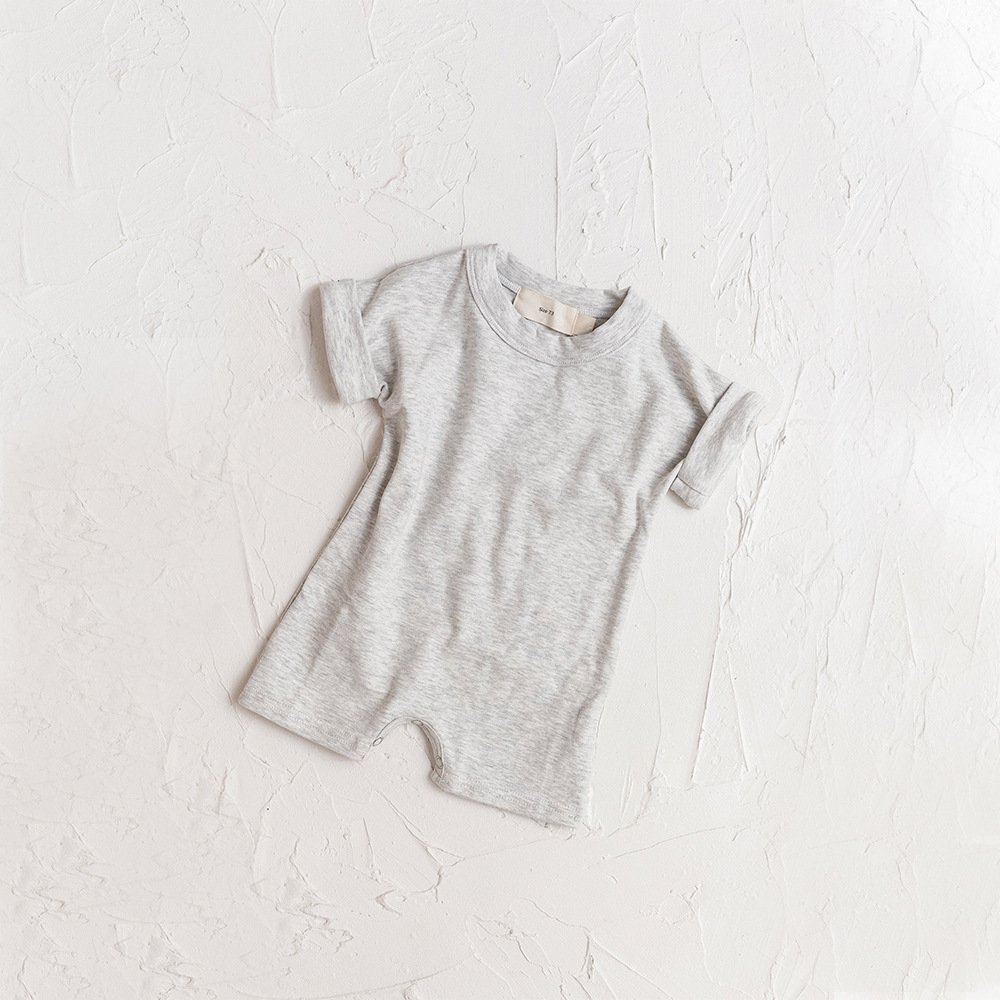 Summer New Baby Romper Boys Girls Basic Playsuit Infant Short Sleeve Jumpsuit