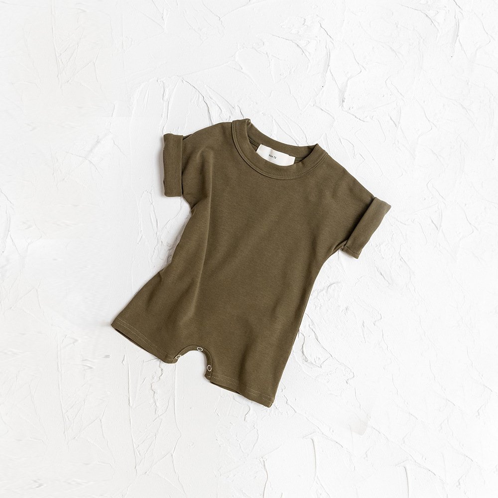 Summer New Baby Romper Boys Girls Basic Playsuit Infant Short Sleeve Jumpsuit