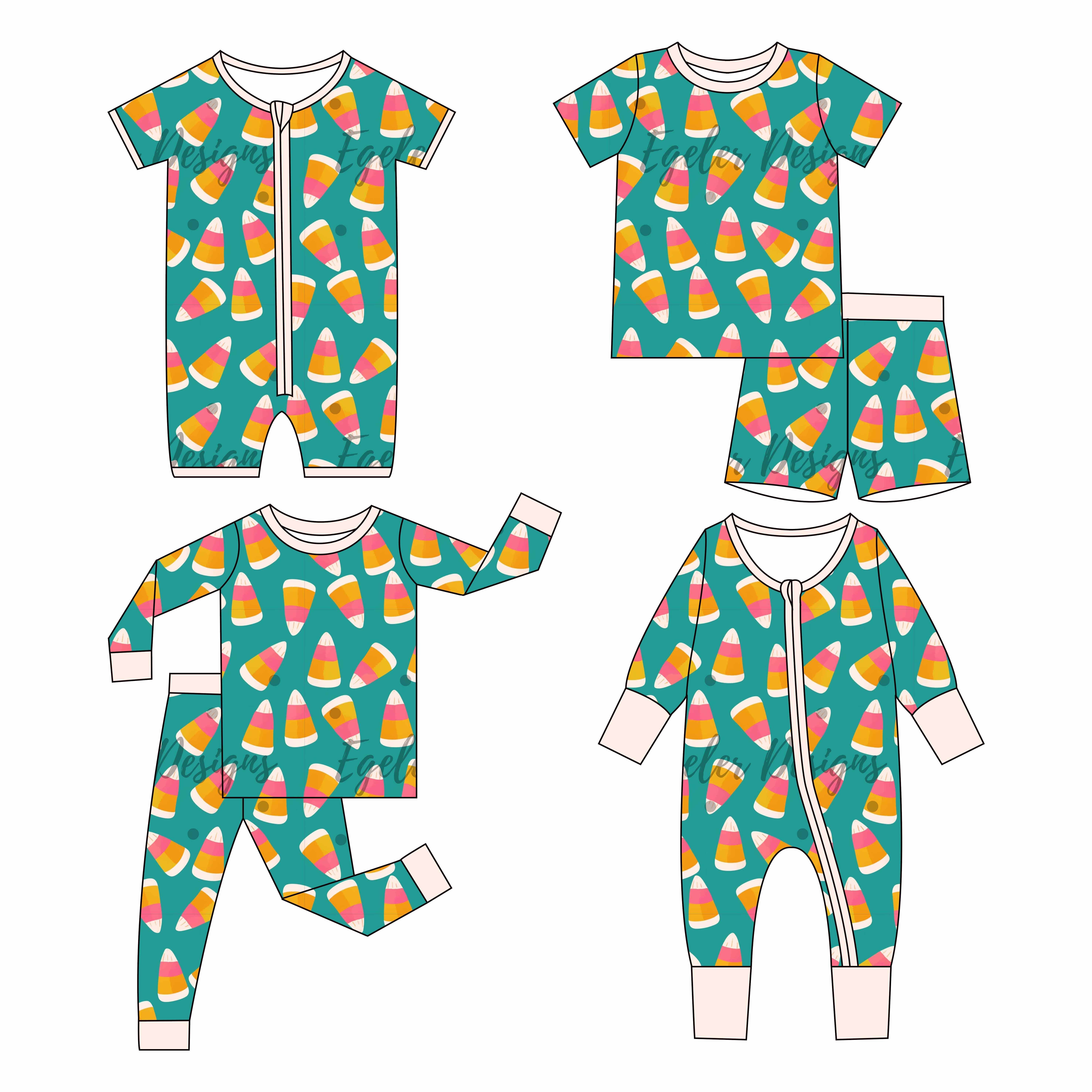 Custom prints designer styles breathable newborn baby bamboo long sleeve romper with zipper
