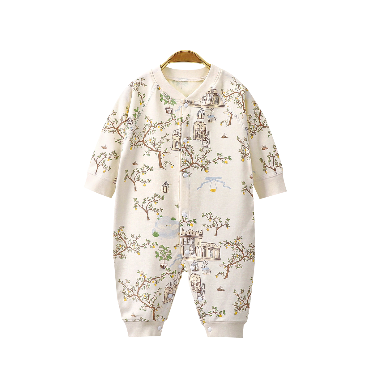 Factory Customize Wholesale Spring Long Sleeve Baby Bodysuit 0-24 Months Baby Rompers 100% Cotton Baby Onesie