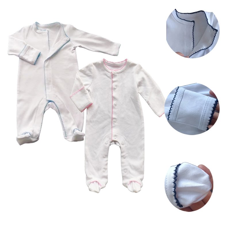 Breathable Baby Clothes Custom Cute Printed Bamboo Baby Ruffle Long Sleeve Baby Rompers
