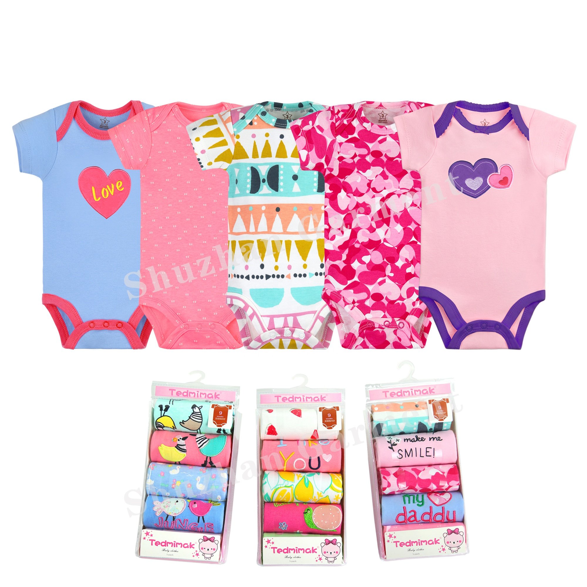 Hot Selling Boys' Baby Newborn Infant Bodysuit Baby Clothes Romper Boy baby clothes set 0-3 month wholesale