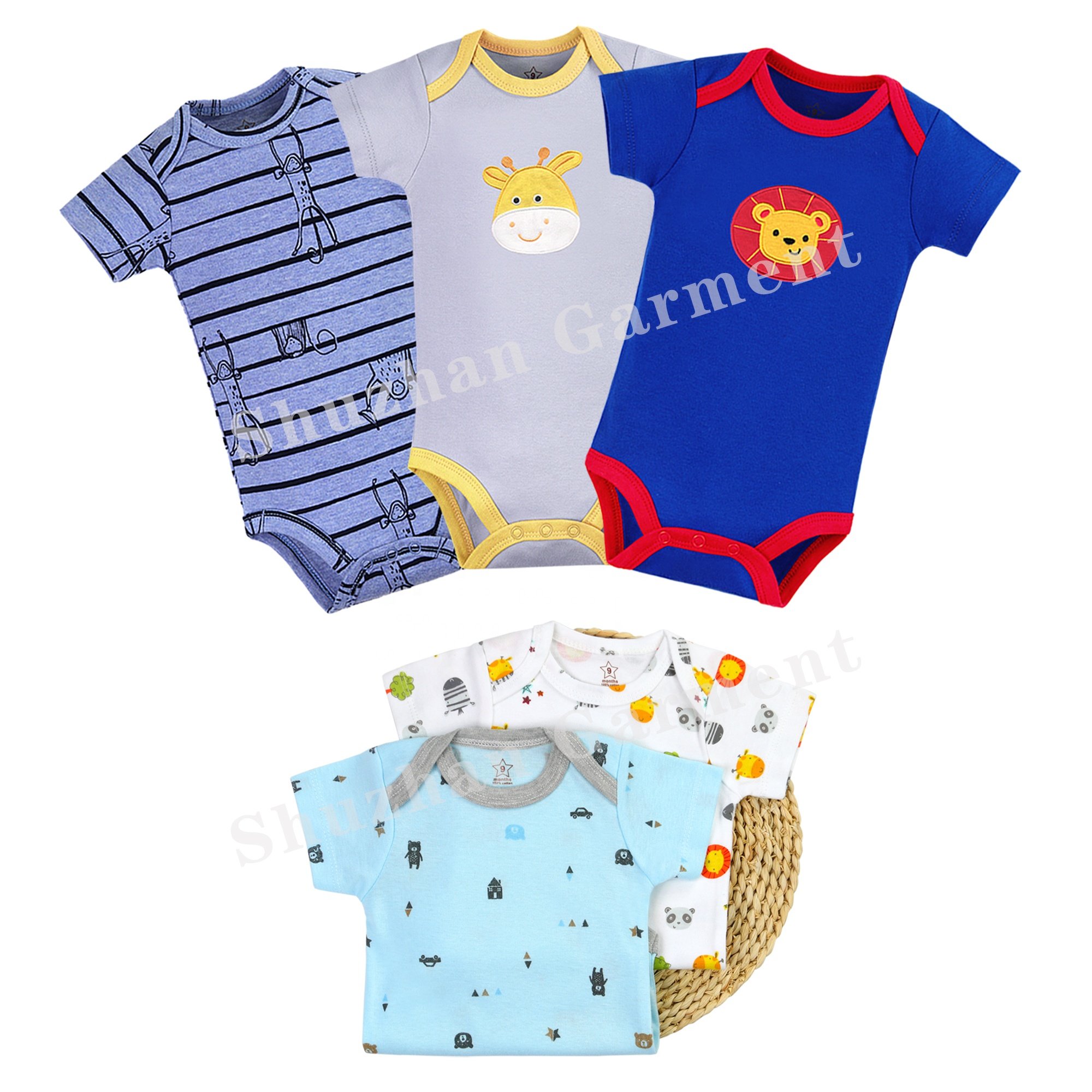 Hot Selling Boys' Baby Newborn Infant Bodysuit Baby Clothes Romper Boy baby clothes set 0-3 month wholesale