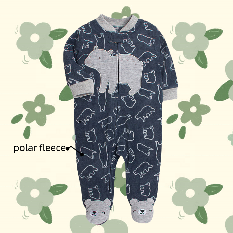 Cotton Long Sleeve Baby Rompers Infant Clothing with Fashionable Design