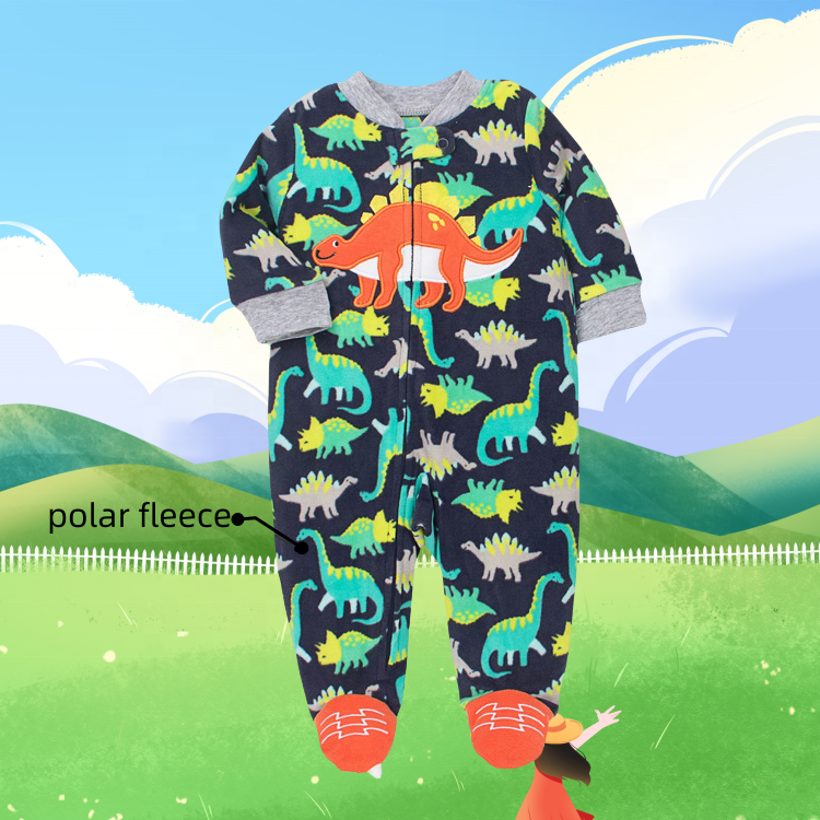 Cotton Long Sleeve Baby Rompers Infant Clothing with Fashionable Design