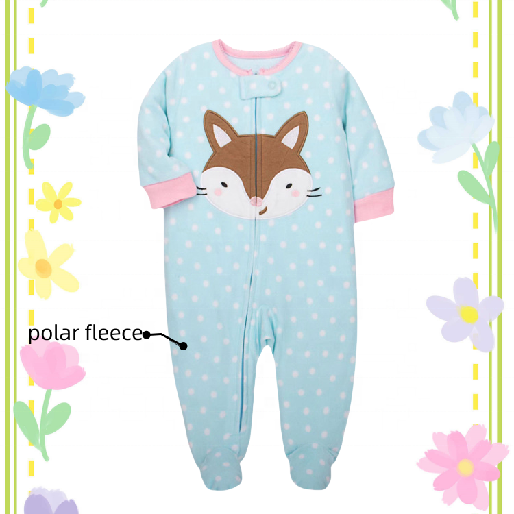 Cotton Long Sleeve Baby Rompers Infant Clothing with Fashionable Design