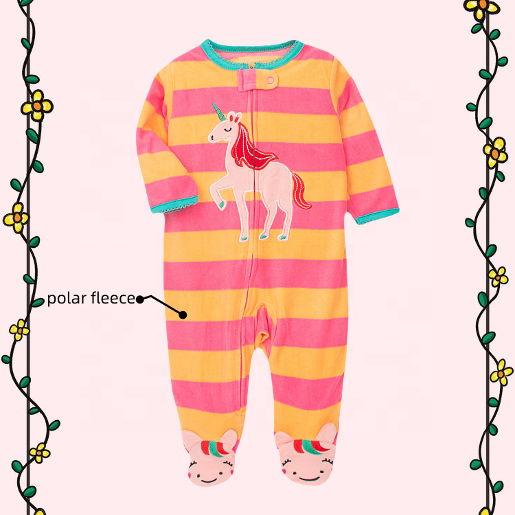 Cotton Long Sleeve Baby Rompers Infant Clothing with Fashionable Design