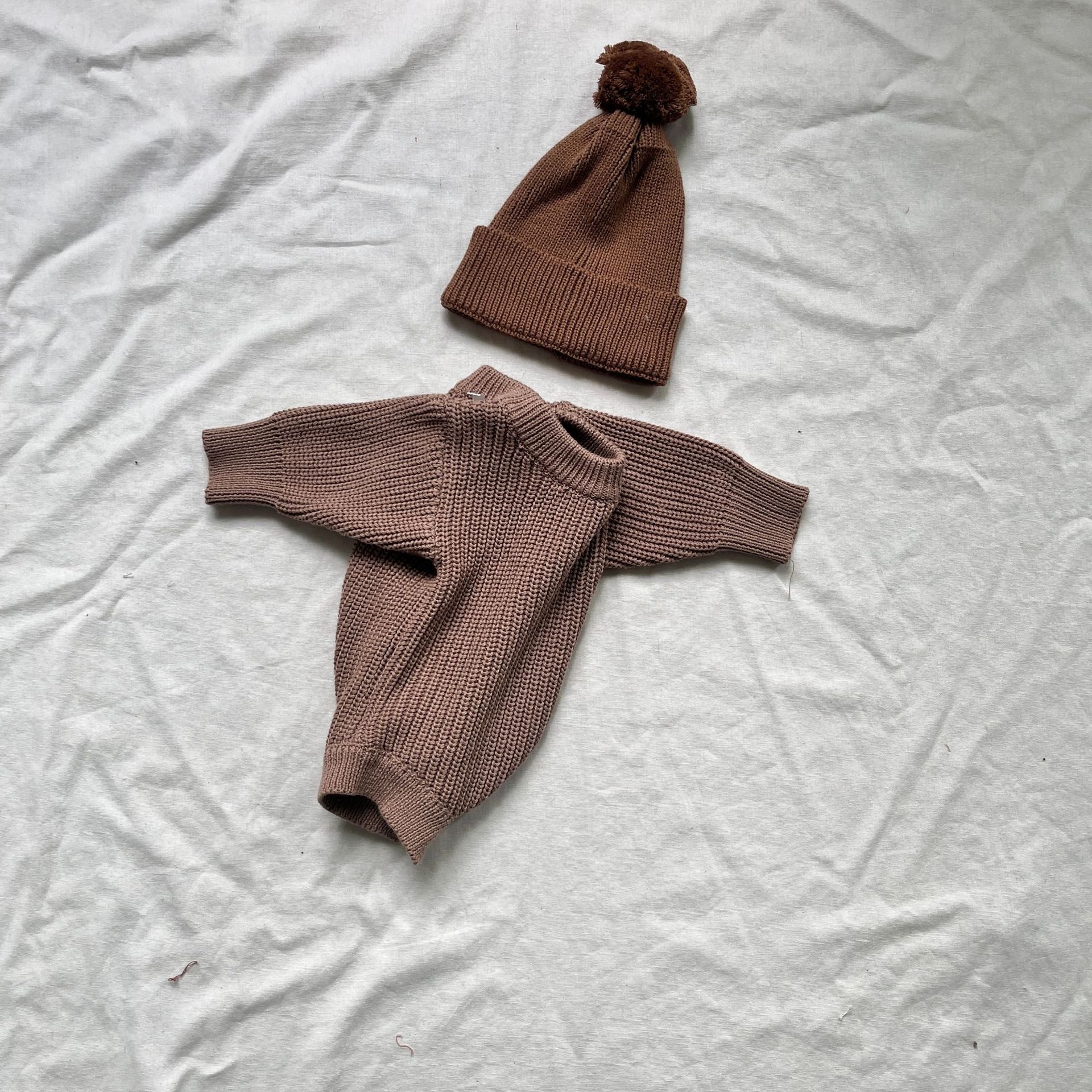 Baby Girl Boy Sweater Knit Sweatshirt Romper Onesie Warm Fall Winter Clothes Outfit Newborn Knitted Winter Clothes