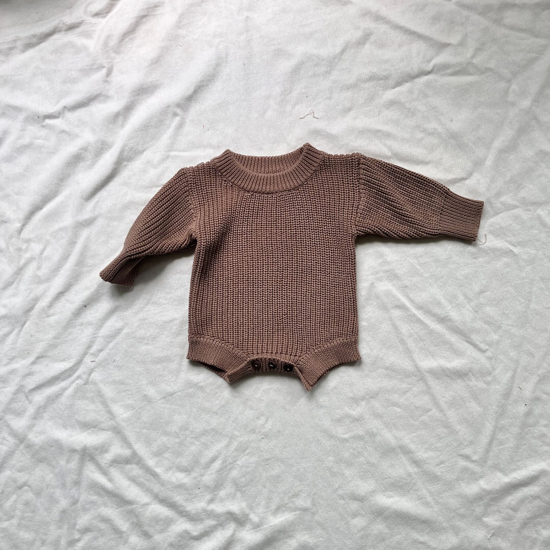 Baby Girl Boy Sweater Knit Sweatshirt Romper Onesie Warm Fall Winter Clothes Outfit Newborn Knitted Winter Clothes