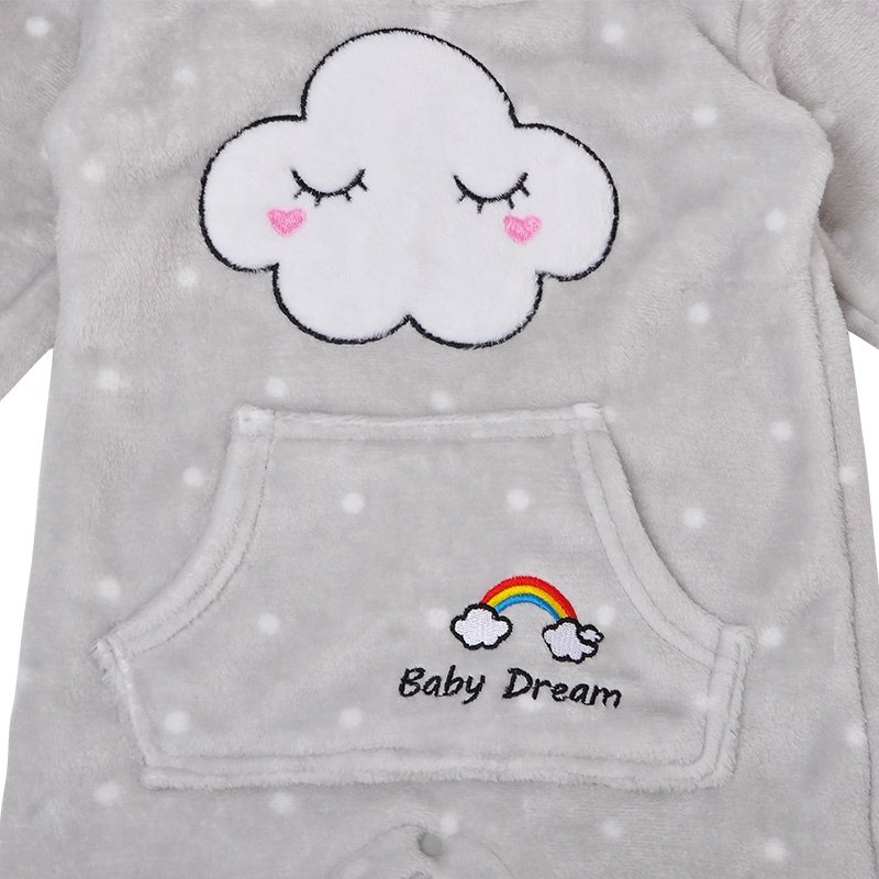 New Born Long Sleeve Hoodie Baby Boy Girl Winter Romper Clothes Oem Factory Kids Clothing